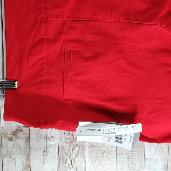 NWT, New Directions, Women's Red, slim leg pants. Size 14. - Picture 6 of 10